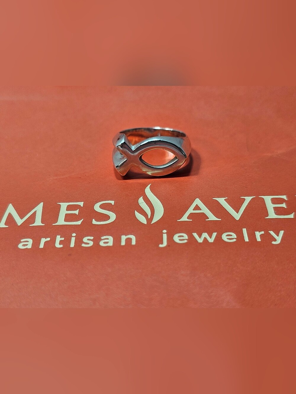 Retired James Avery Sterling Ichthus Ring